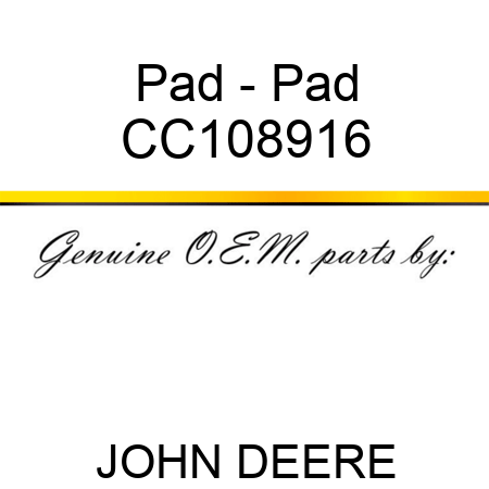 Pad - Pad CC108916