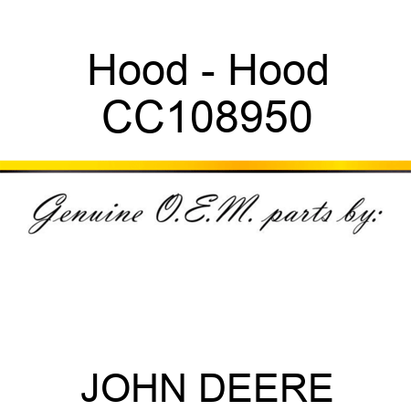 Hood - Hood CC108950
