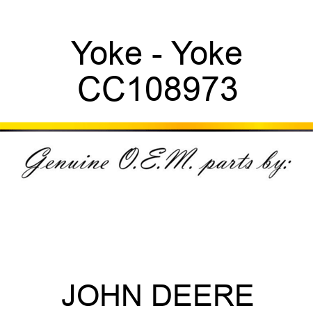 Yoke - Yoke CC108973