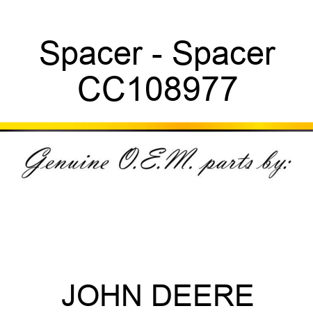 Spacer - Spacer CC108977