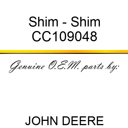 Shim - Shim CC109048