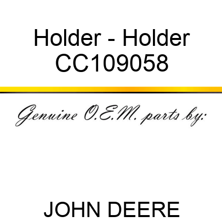 Holder - Holder CC109058