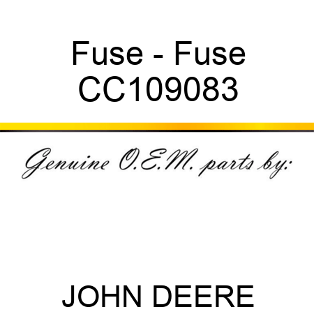 Fuse - Fuse CC109083