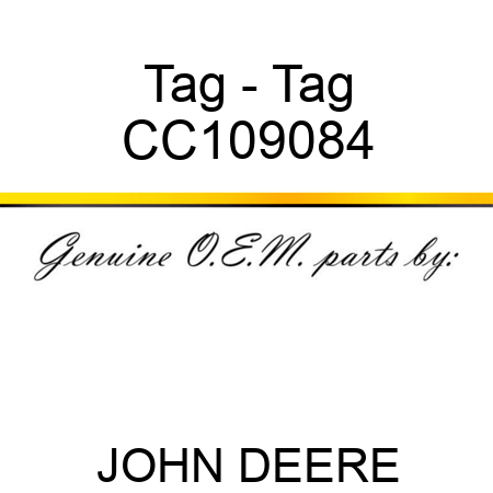 Tag - Tag CC109084