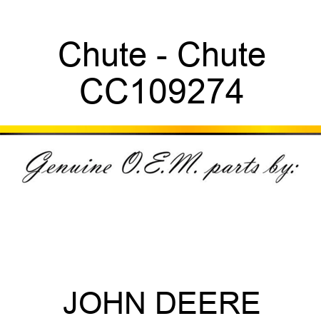 Chute - Chute CC109274
