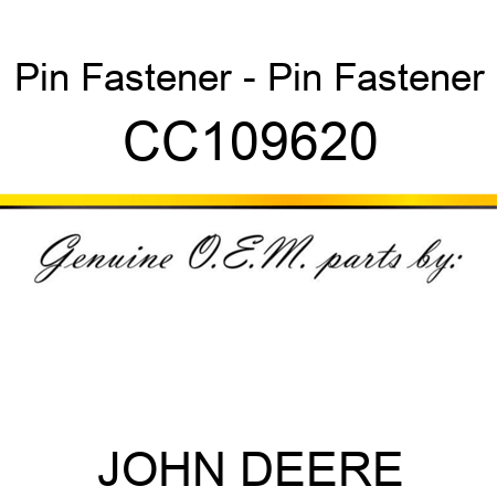 Pin Fastener - Pin Fastener CC109620