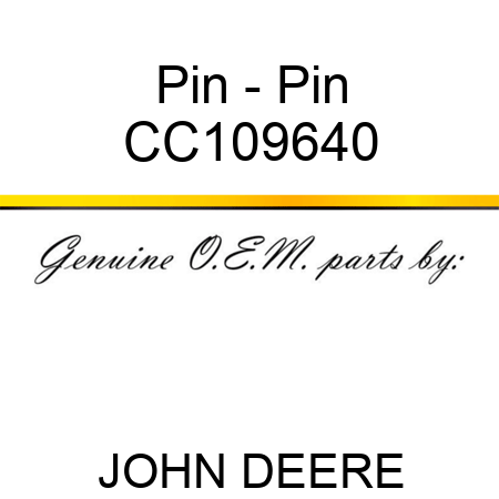 Pin - Pin CC109640