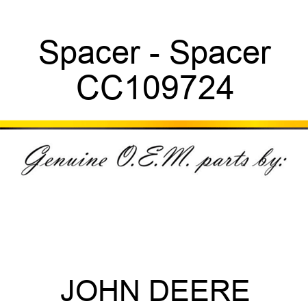 Spacer - Spacer CC109724