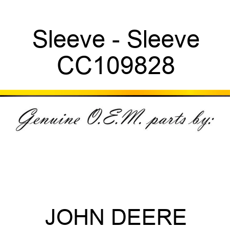 Sleeve - Sleeve CC109828