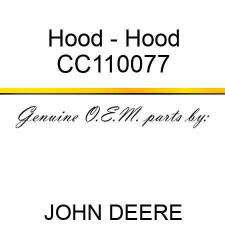 Hood - Hood CC110077
