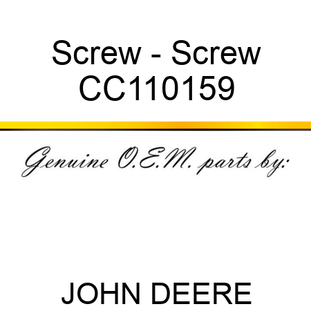 Screw - Screw CC110159