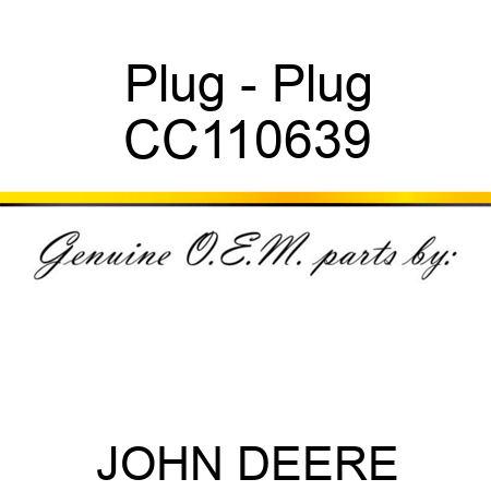 Plug - Plug CC110639