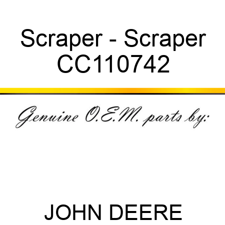 Scraper - Scraper CC110742