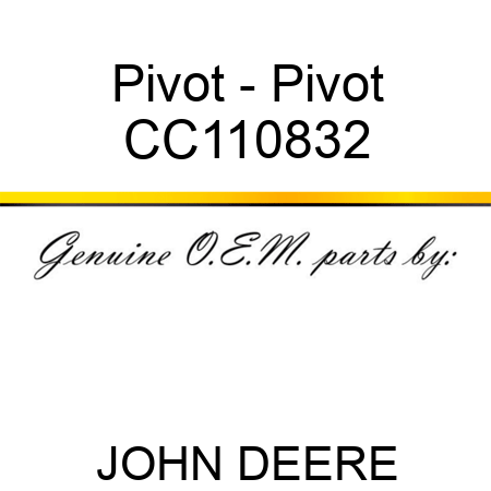 Pivot - Pivot CC110832