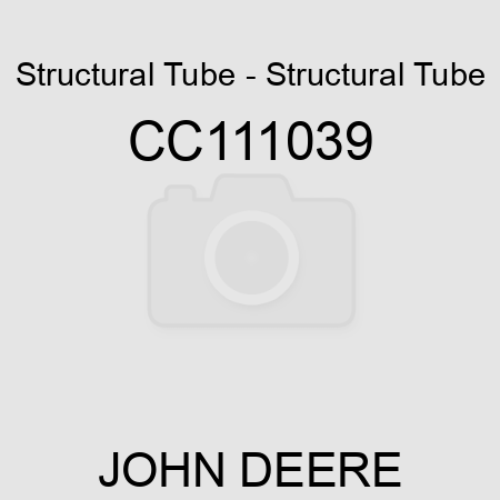 Structural Tube - Structural Tube CC111039