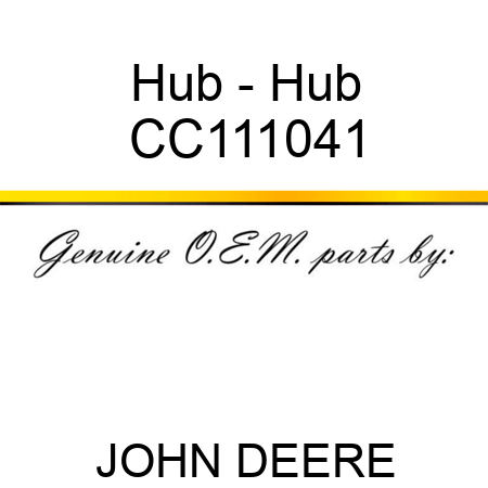 Hub - Hub CC111041