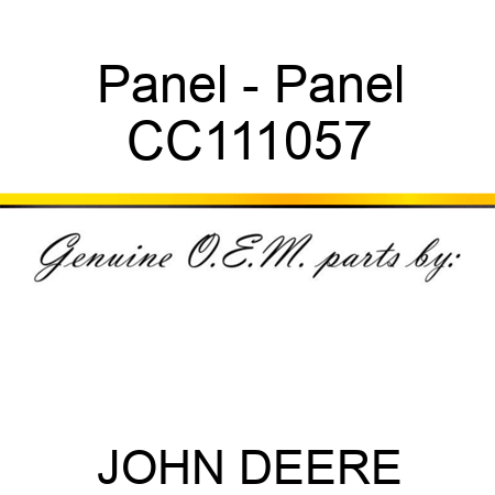 Panel - Panel CC111057