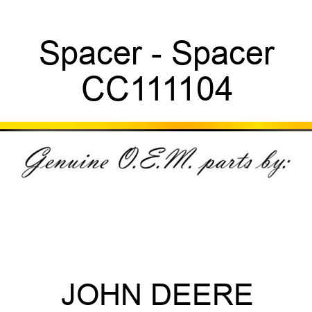 Spacer - Spacer CC111104