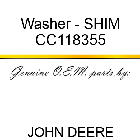 Washer - SHIM, CC118355