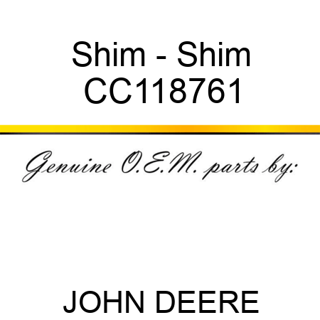 Shim - Shim CC118761