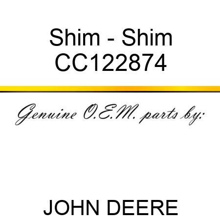 Shim - Shim CC122874