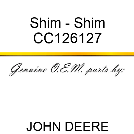 Shim - Shim CC126127