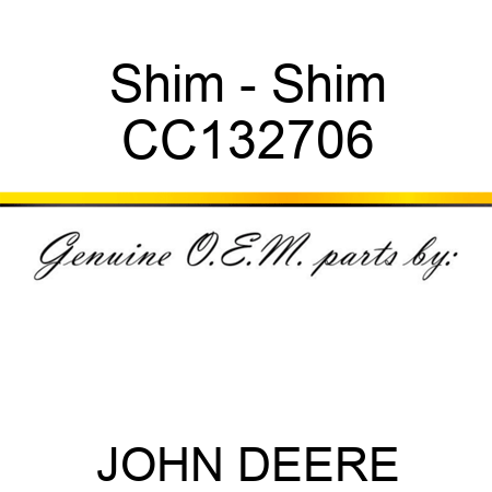 Shim - Shim CC132706