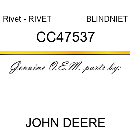 Rivet - RIVET               BLINDNIET CC47537
