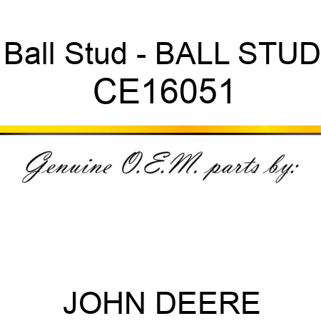 Ball Stud - BALL STUD CE16051
