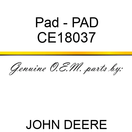 Pad - PAD CE18037