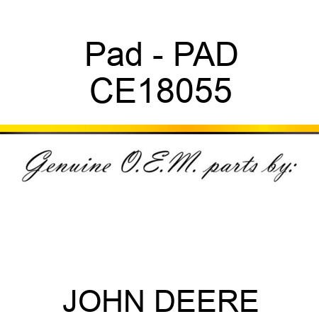 Pad - PAD CE18055