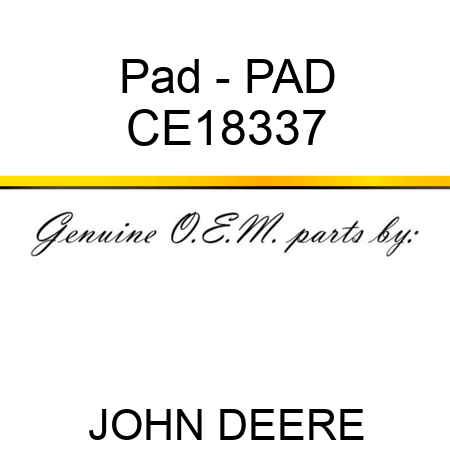 Pad - PAD CE18337
