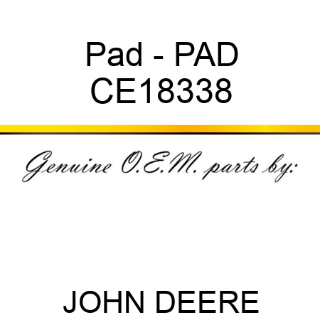 Pad - PAD CE18338