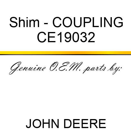 Shim - COUPLING CE19032