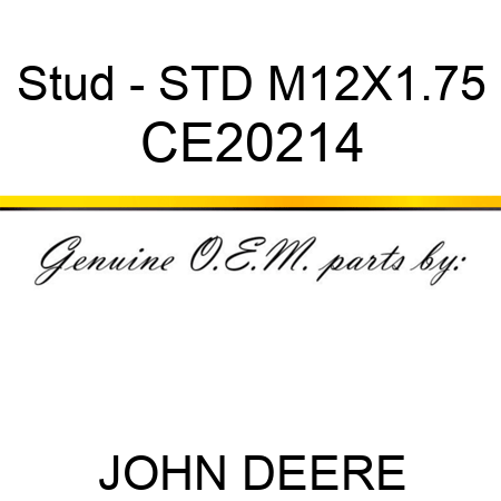 Stud - STD M12X1.75 CE20214