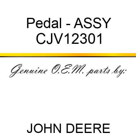 Pedal - ASSY CJV12301