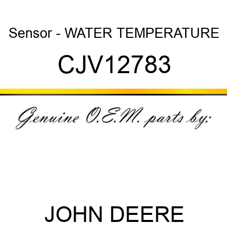 Sensor - WATER TEMPERATURE CJV12783