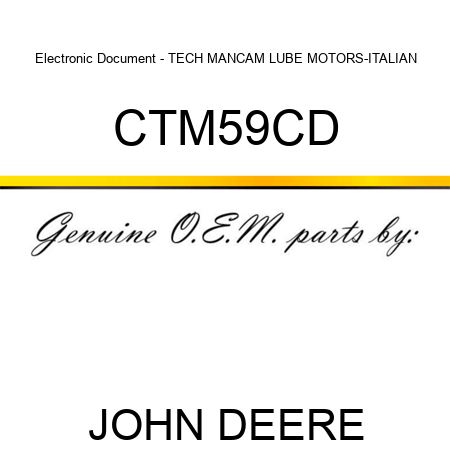 Electronic Document - TECH MAN,CAM LUBE MOTORS-ITALIAN CTM59CD