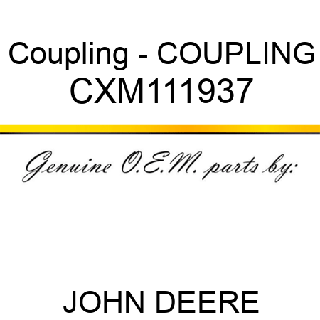 Coupling - COUPLING CXM111937