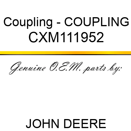 Coupling - COUPLING CXM111952