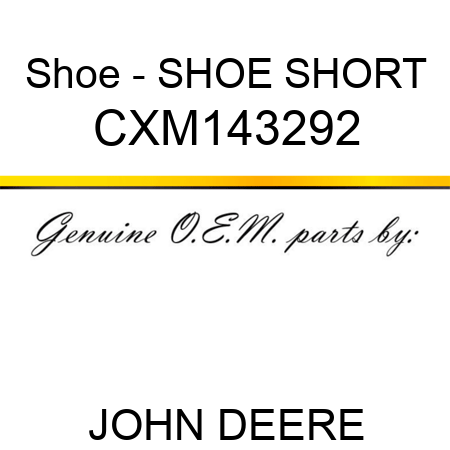 Shoe - SHOE, SHORT CXM143292