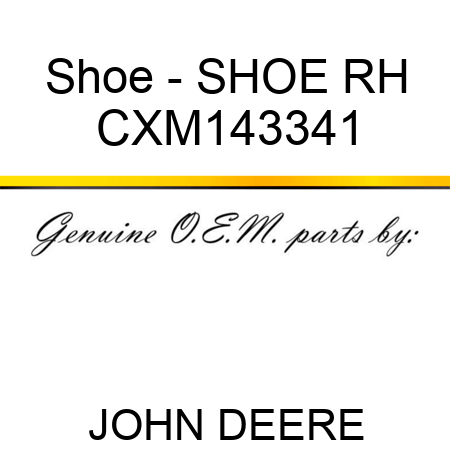 Shoe - SHOE, RH CXM143341