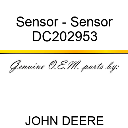 Sensor - Sensor DC202953