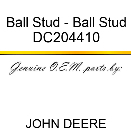 Ball Stud - Ball Stud DC204410