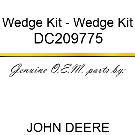 Wedge Kit - Wedge Kit DC209775