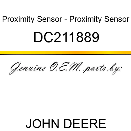 Proximity Sensor - Proximity Sensor DC211889