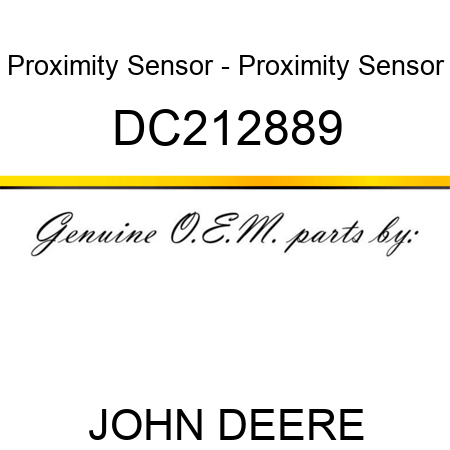 Proximity Sensor - Proximity Sensor DC212889