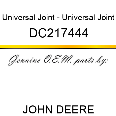 Universal Joint - Universal Joint DC217444
