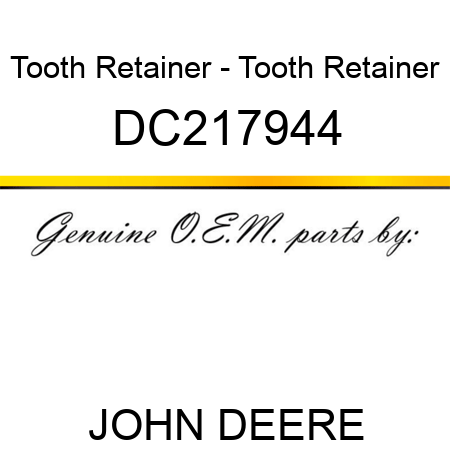 Tooth Retainer - Tooth Retainer DC217944