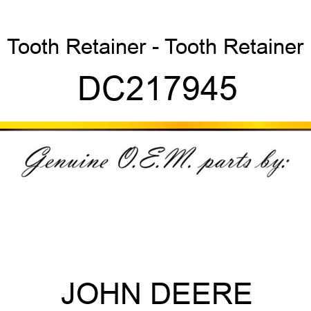 Tooth Retainer - Tooth Retainer DC217945